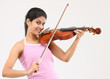 Teenage girl with the violin