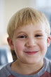 Portrait of a boy smiling.