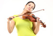 Teenage girl with the violin