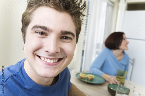 Foto: Portrait of a young man. Portrait of a young man.