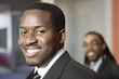 Portrait of a smiling young business man.