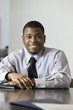 Portrait of a business man smiling.