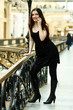 Young pretty woman  in GUM. Moscow, Russia