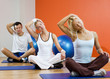 Group Of People Doing Yoga Exe...