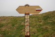 Panneau sur le GR 120 - Chemin de randonnée au Cap Gris Nez