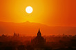 Sunset in Bagan.  Burma (Myanmar).