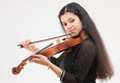 Teenage girl with the violin