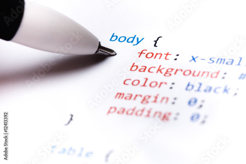 Photo: Computer Code CSS Computer Code CSS