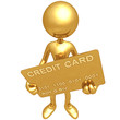 Holding Gold Credit Card