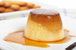 Cream caramel dessert and cookies Cream caramel dessert and cookies