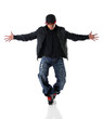 Young Man Dancing Hip Hop Style Young Man Dancing Hip Hop Style