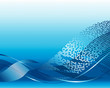 Blue futuristischen Hintergrund