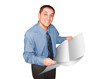 Business Man with Newspaper
