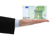 Foto: 100 Euro auf die Hand 100 Euro auf die Hand