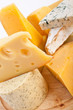 Various types of cheese in a composition Various types of cheese in a composition