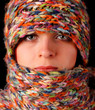 woman wool scarf