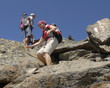 Bergsteigen Abstieg