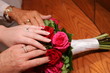 three generations bride, mother, grandmother hands three generations bride, mother, grandmother hands