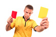 Photo: football judge with cards football judge with cards