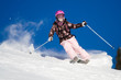 Photo: Riding on skis Riding on skis