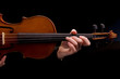 Violin background and fingers