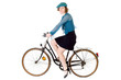 Photo: woman on bicycle woman on bicycle