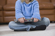 Photo: Small girl with her laptop Small girl with her laptop