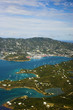 Foto: flying over the tropical town flying over the tropical town