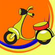 Little funny scooter