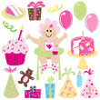 baby girl's first birthday party