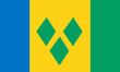 st. vincent und die grenadinen fahne flag