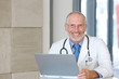 Portrait of a  senior caring doctor