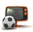 tv and ball