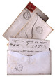1860s victorian letter and emvelopes