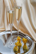 Photo: glasses of wine on a tray glasses of wine on a tray