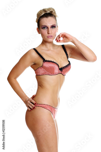 Photo: Portrait of the young girl in underwear Portrait of the young girl in underwear