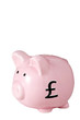 Pink piggy bank