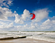Kitesurfer vor Westerland Kitesurfer vor Westerland