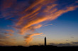 Leuchtturm Kampen, blaue Stunde