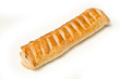 Jumbo sausage roll isolated ona white studio background. Jumbo sausage roll isolated ona white studio background.