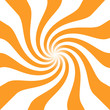 Orange White Twirl