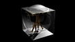 3D rotating Da Vinci man