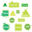 Set of eco buttons
