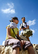 Tourists in desert Wadi Rum. Jordan