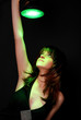 woman with green lantern