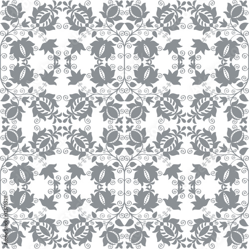 wallpaper grey. Grey floral seamless wallpaper
