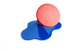 Modellino di cono verniciato rosso e blu Modellino di cono verniciato rosso e blu
