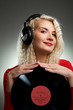 Beautiful female DJ