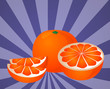 Orange sections illustration