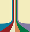 Retro curved stripes design
